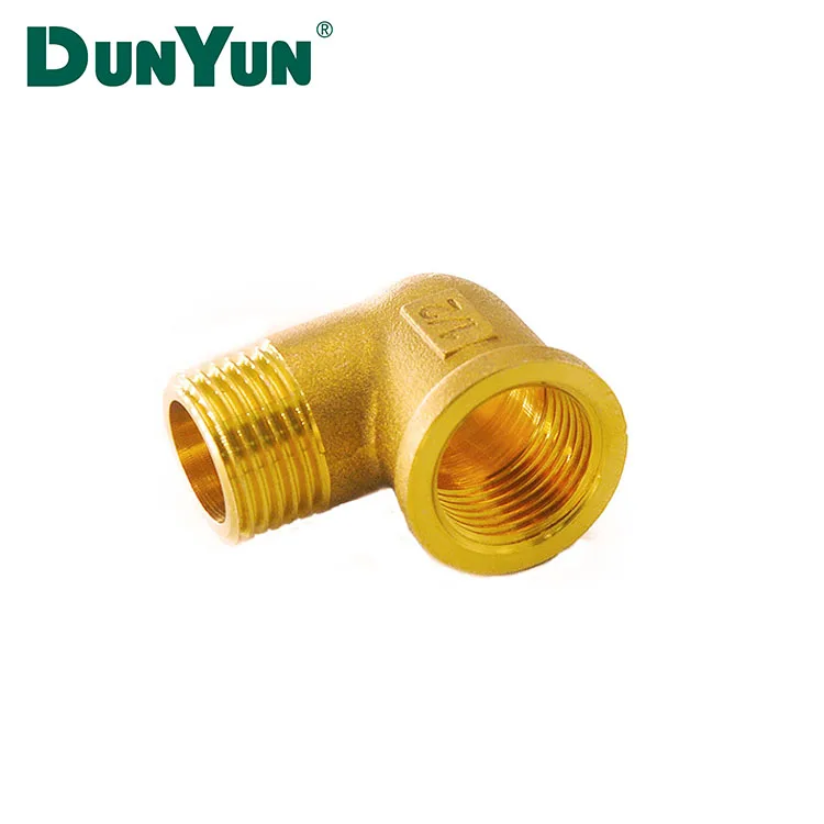 CNC Machining Parts Brass elbow fitting Screw Brass Plumbing Pipe fittings