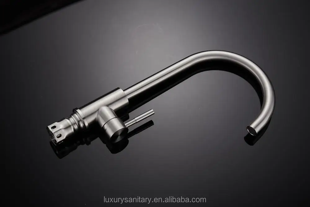 stainless steel 304 material brush nickle kitchen faucet