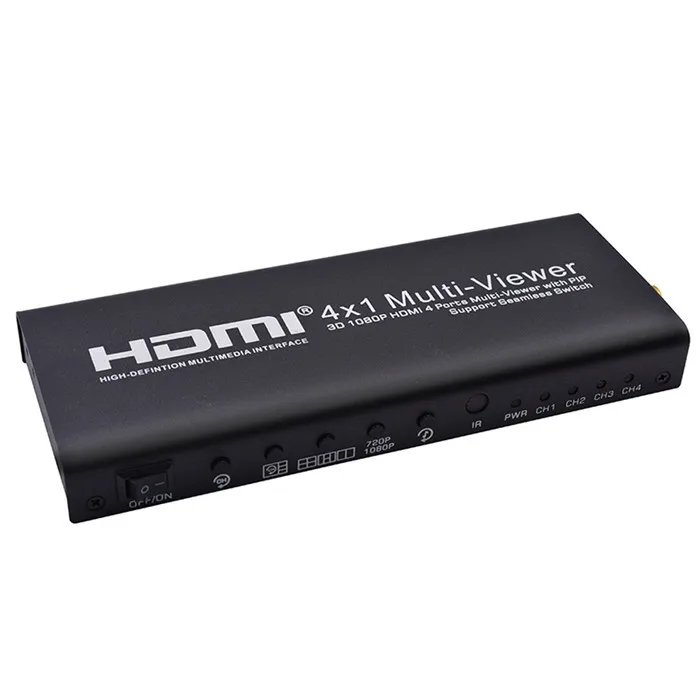 hdmi 4 port hdmi 4x1 multi-viewer hdmi multiviewer with pip support seamless switch