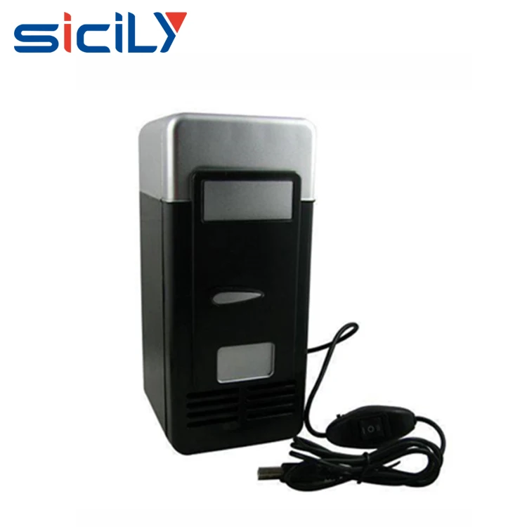 China Novelty Promotional Gifts USB Freezer Refrigerator ,Beverage Drink Cans USB Cooler ,Portable USB Mini Cooling Fridge