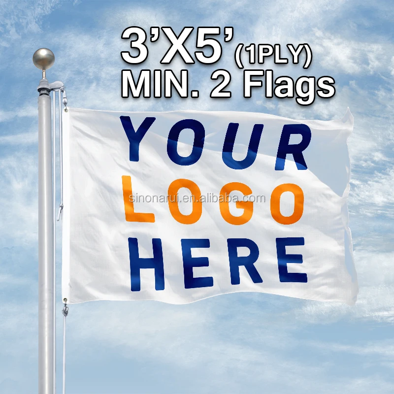 All Kinds Digital Printing Professional Factory 90*150cm 3x5 Custom Flag