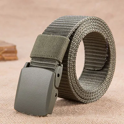 New design fashion youth fabric belt black casual sport men and women belt