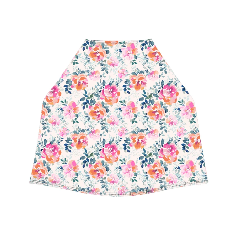 Yihong Colorful Red Small Flower With Green Leaf Floral Pink Color Soft And Comfortable Baby Seat For Car