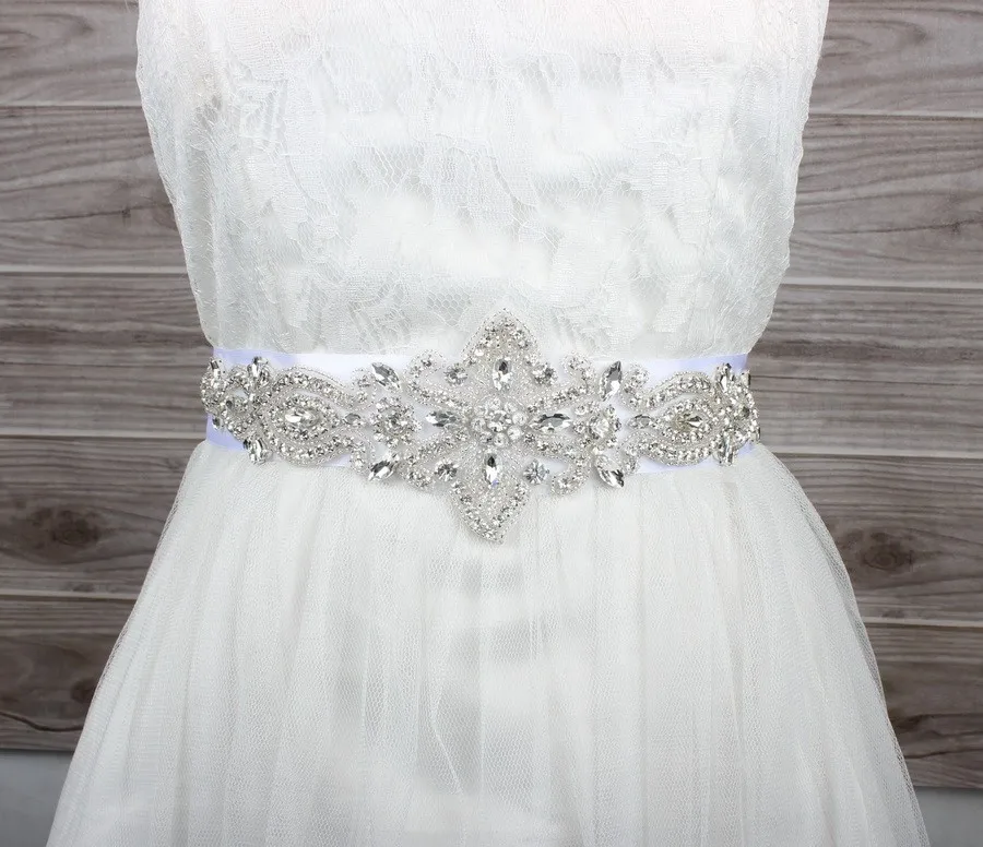 Luxury Bride Dress Belt Sash for Wedding Or Evening Party Handmade WS1003