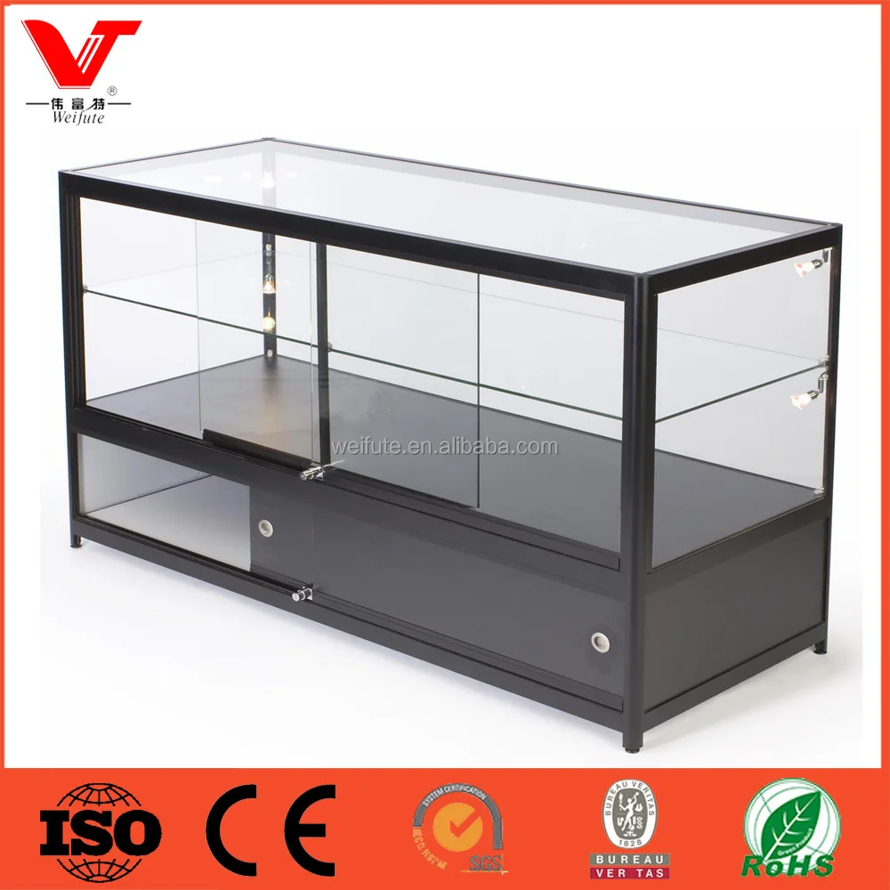 
Modern jewelry shop glass display cabinet showcase 