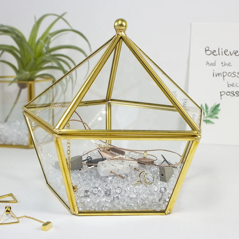 Terrario Caixas 2019 Hot Sale Candy Gifts Favor Invitation Card Box Reception Wedding Decoration Cajas Table Ornament