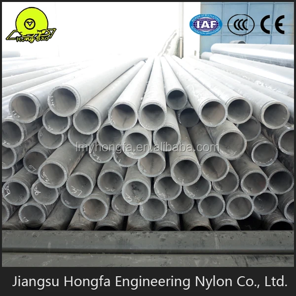 Straight tube reinforced MC nylon pipe
