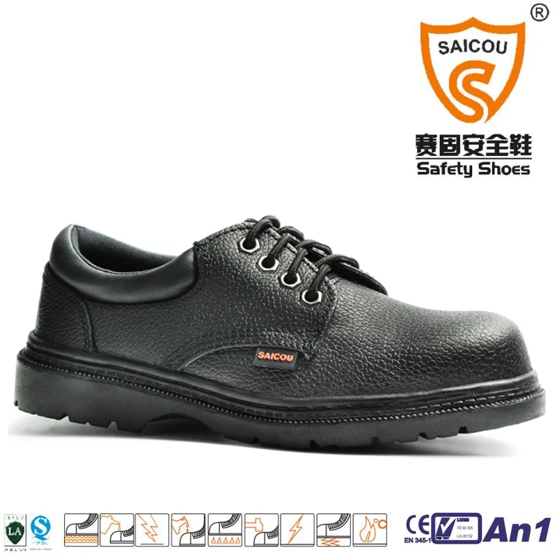 
SaiCou Cheap price Safety Shoes with steel toe cap Rubber Cemented outsole 