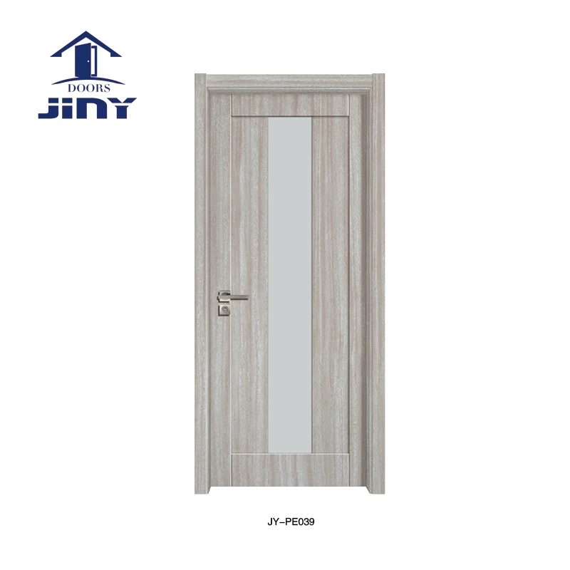 
Popular interior wood french door Glass swing open 