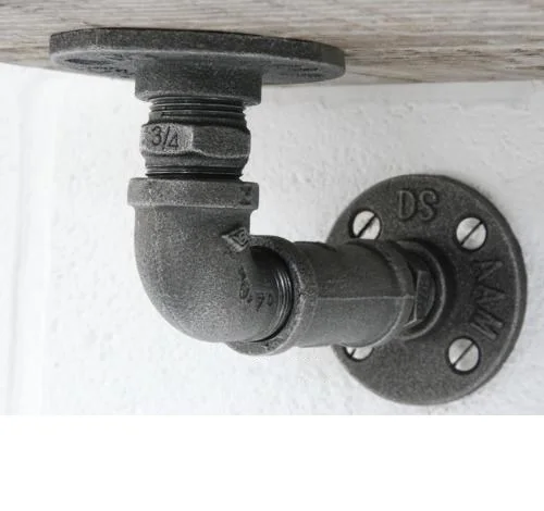 Retail POS Point of Sale urban industrial vintage retro style Pipe Pipework shelf shelving brackets (pair)