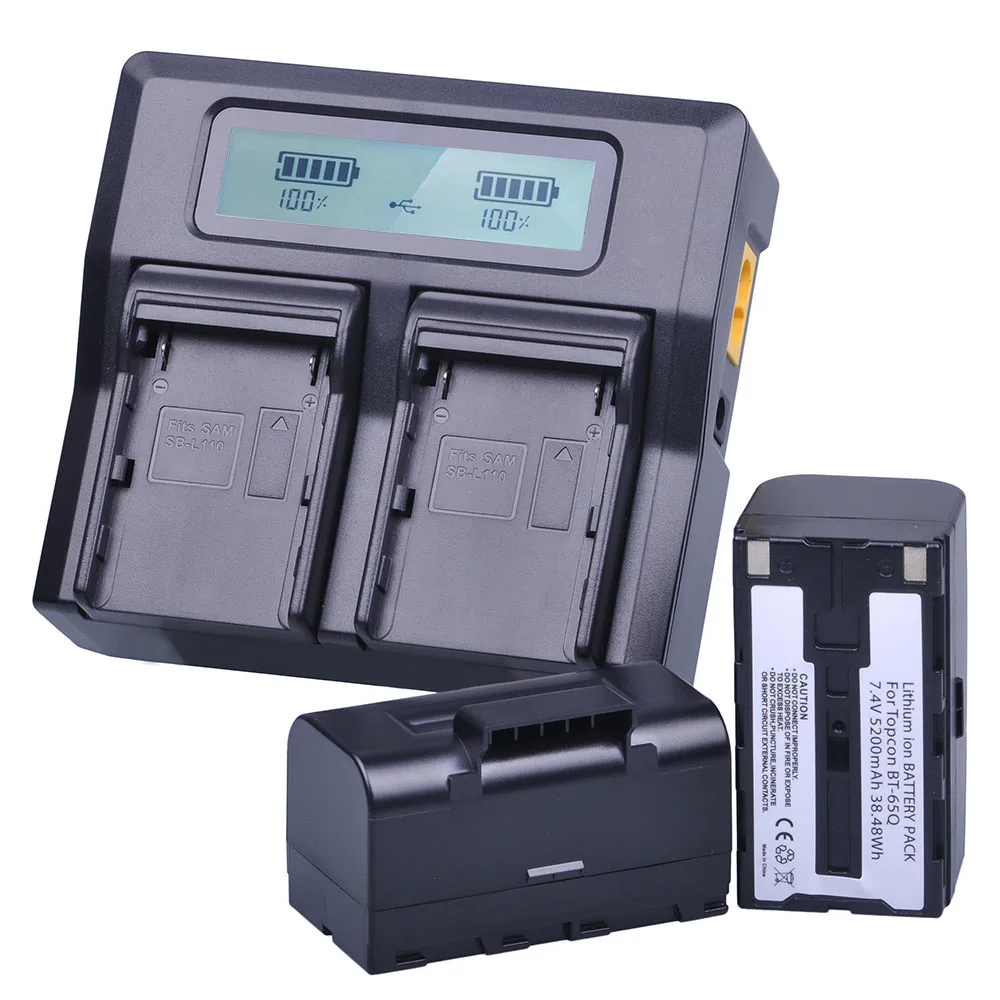  BT-65Q BT 65Q BT65Q ЖК быстрое двойное зарядное устройство для Topcon тахеометра GPT-7501 GPT-7502 GPT-7503