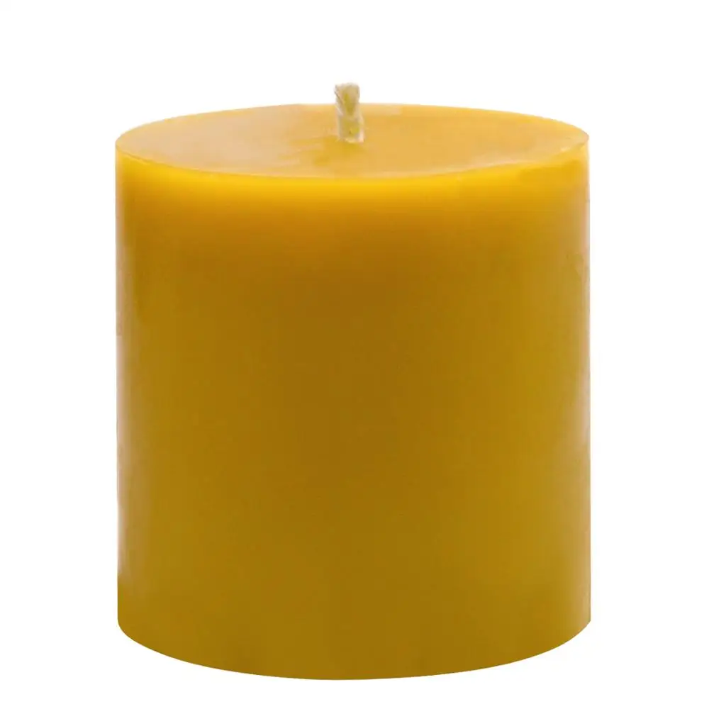 Customized Design church pillar shaped beeswax candles