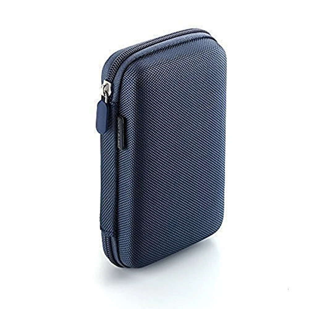 Hot sale portable carrying storage cable EVA HDD hard disk case with elastic