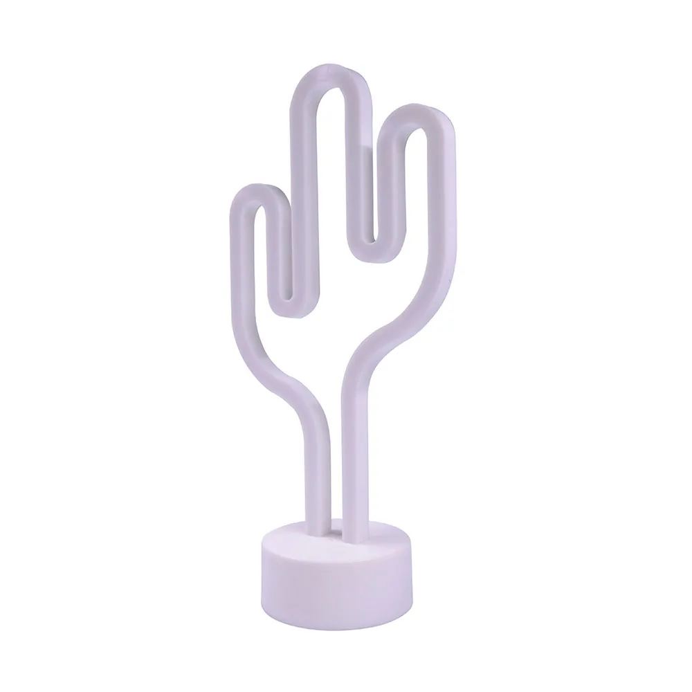 Custom Desktop 3AA Battery  Christmas Creative Kids Gift Holiday Decoration Lamp Home Sign Cactus Table Tree LED Neon Light