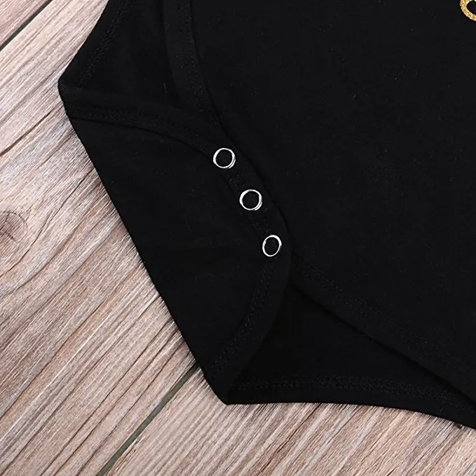 BKD Newborn Baby Girls Clothes Floral "Mommy is My Bestie" Bodysuit Romper