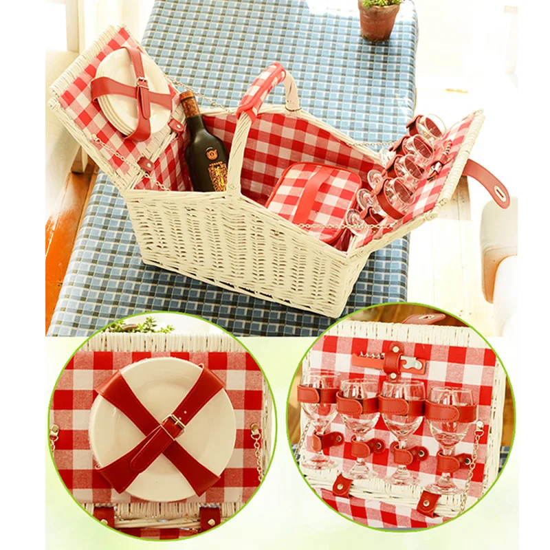 wholesale China Suppliers willow picnic basket by wicker bamboo