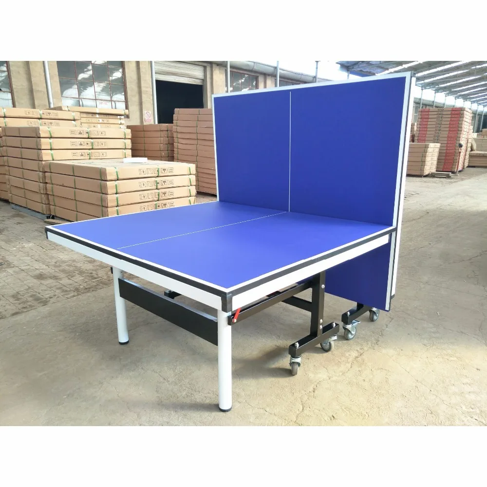 Good quality Sanwei table tennis table 25mm folding legs pingpong table