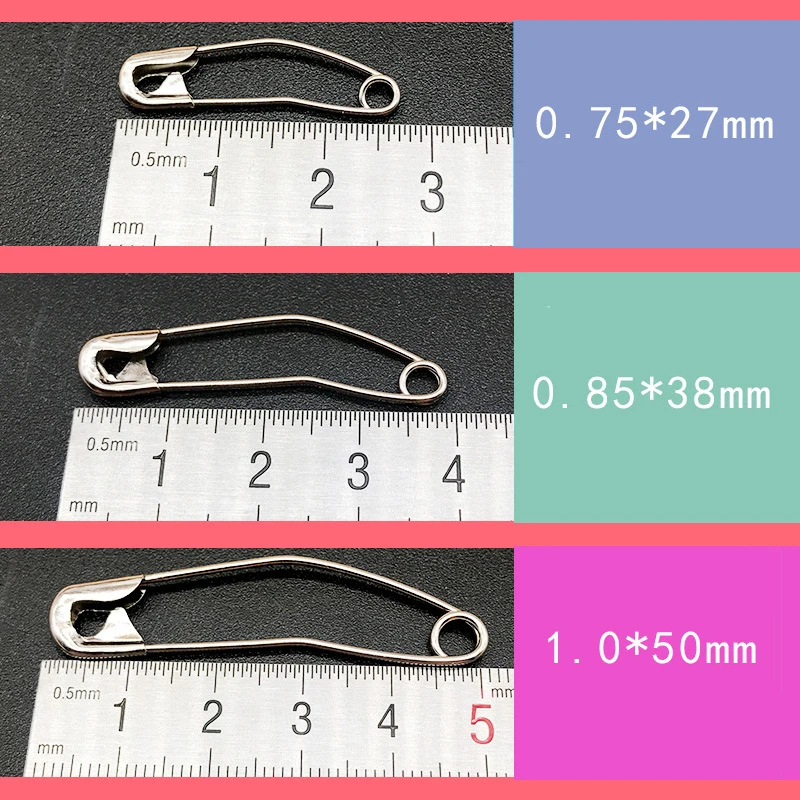 Curved Safety Pins Quilting Basting Pins with Plastic Cases