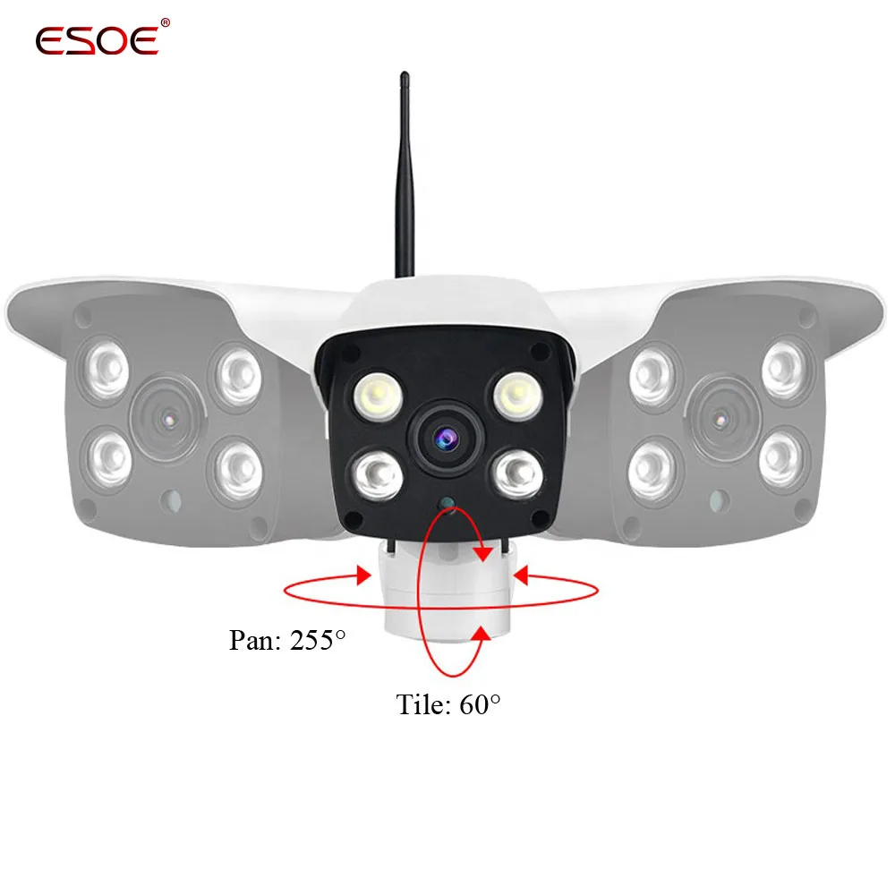 2021 New Hot Sale Full HD 1080P 2MP Wireless Wifi IP Outdoor Waterproof IP66 Network Two Way Audio IR Night Vision CCTV Camera