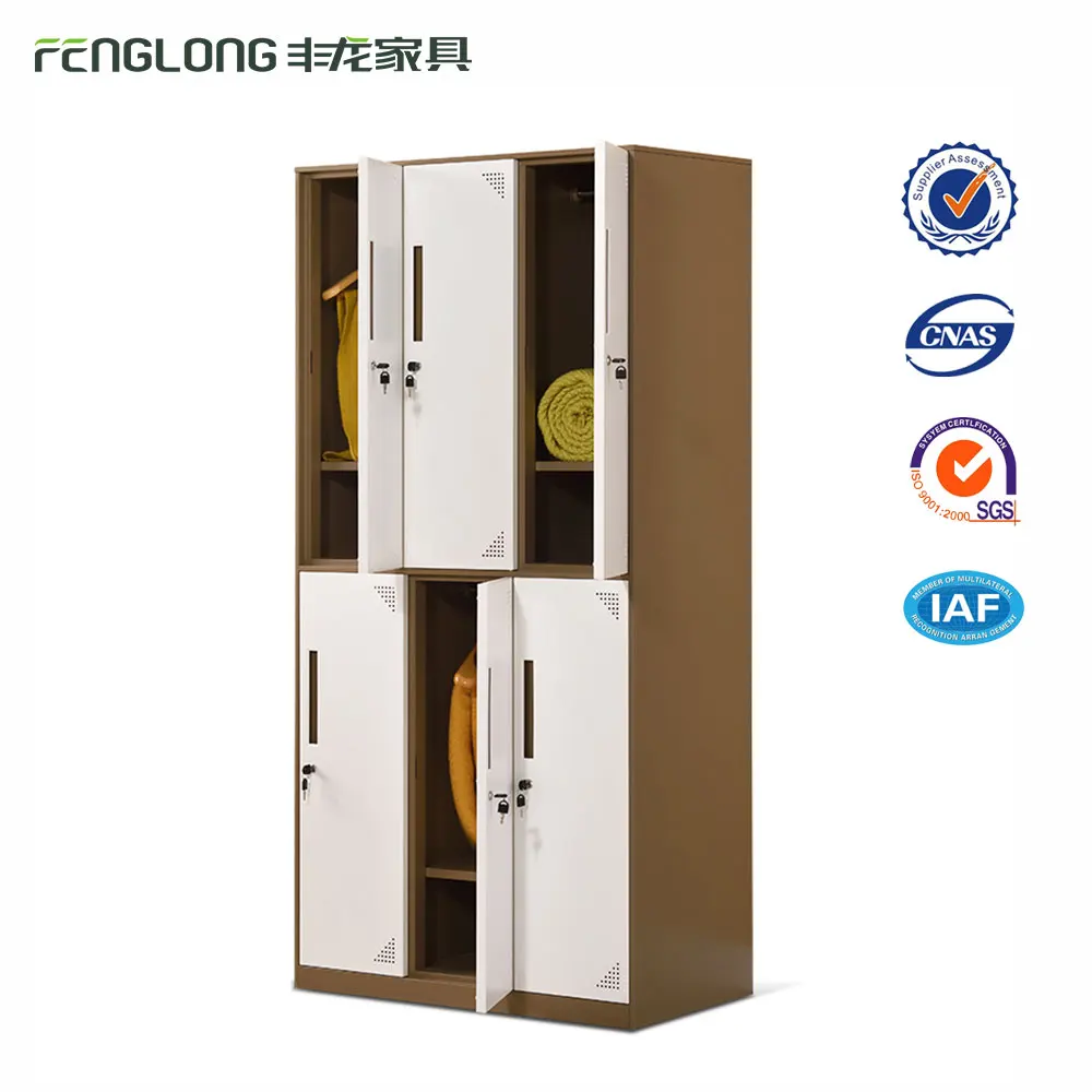 
used double tiers 6 door steel almirah, Dressing Locker,steel locker 