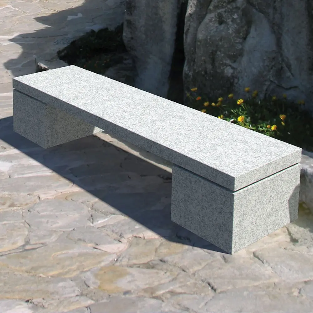 Landscape garden granite stone park bench chair factory price