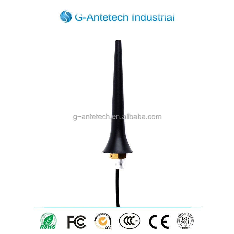 (Factory) manufacture high gain 3dBi long range 2.4g wifi booster antenna with screw/hole/roof mount rg174 cable