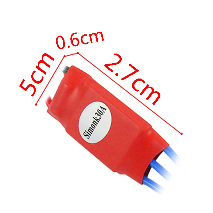 QB003-2 XXD Красный Регулятор скорости двигателя 30A бесщеточный ESC