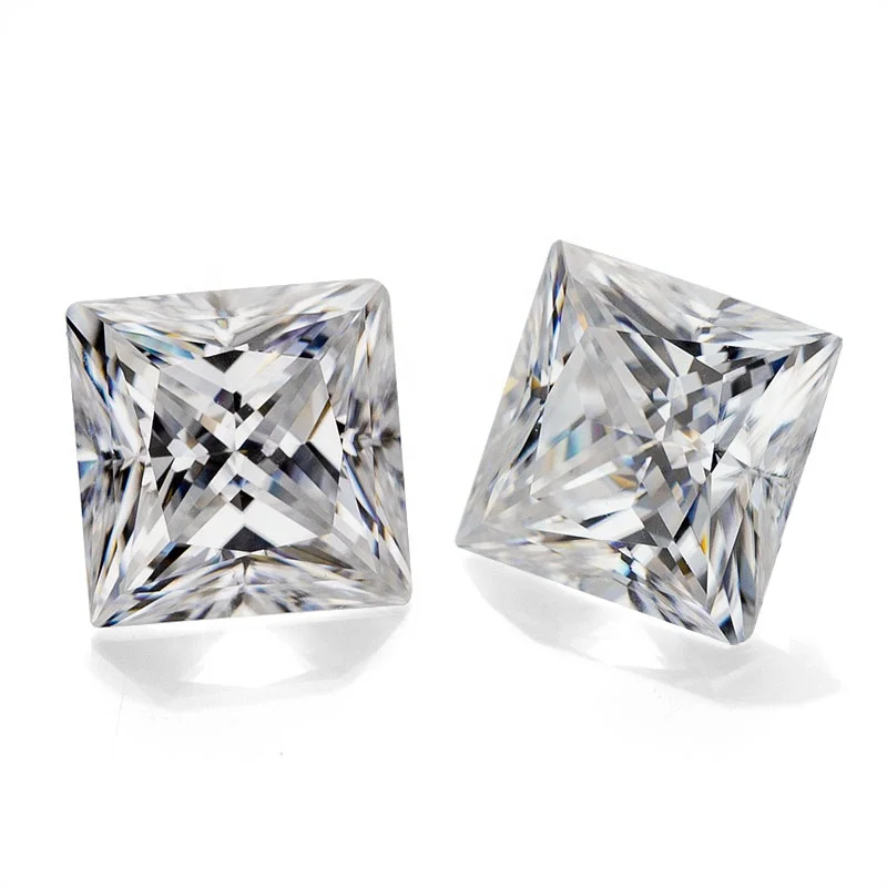 Синтетические бриллианты, белый драгоценный камень принцессы с муассанитом