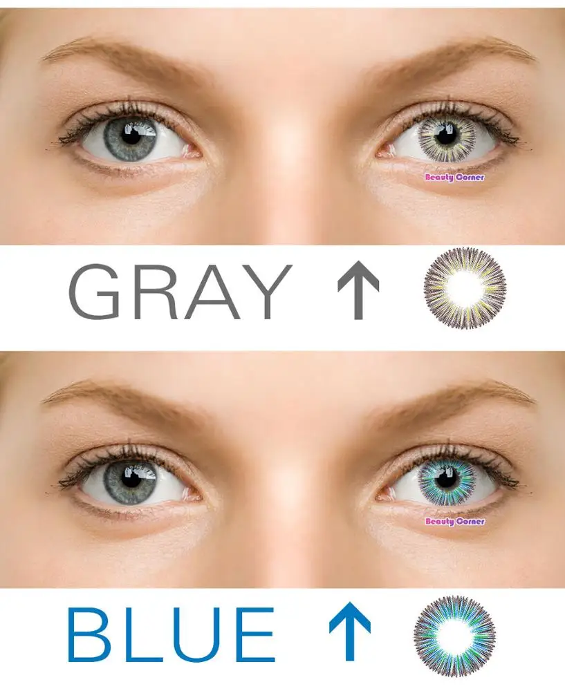 
Beauty Coner-2pcs/pair Dandelion Fantasy Big Eyes Soft Colored Contact Lens Cheap Cosmetic Contact Lenses 