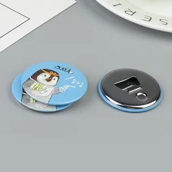 Fridge magnet bottle opener,  tin badge metal alloy bottle opener with magnet