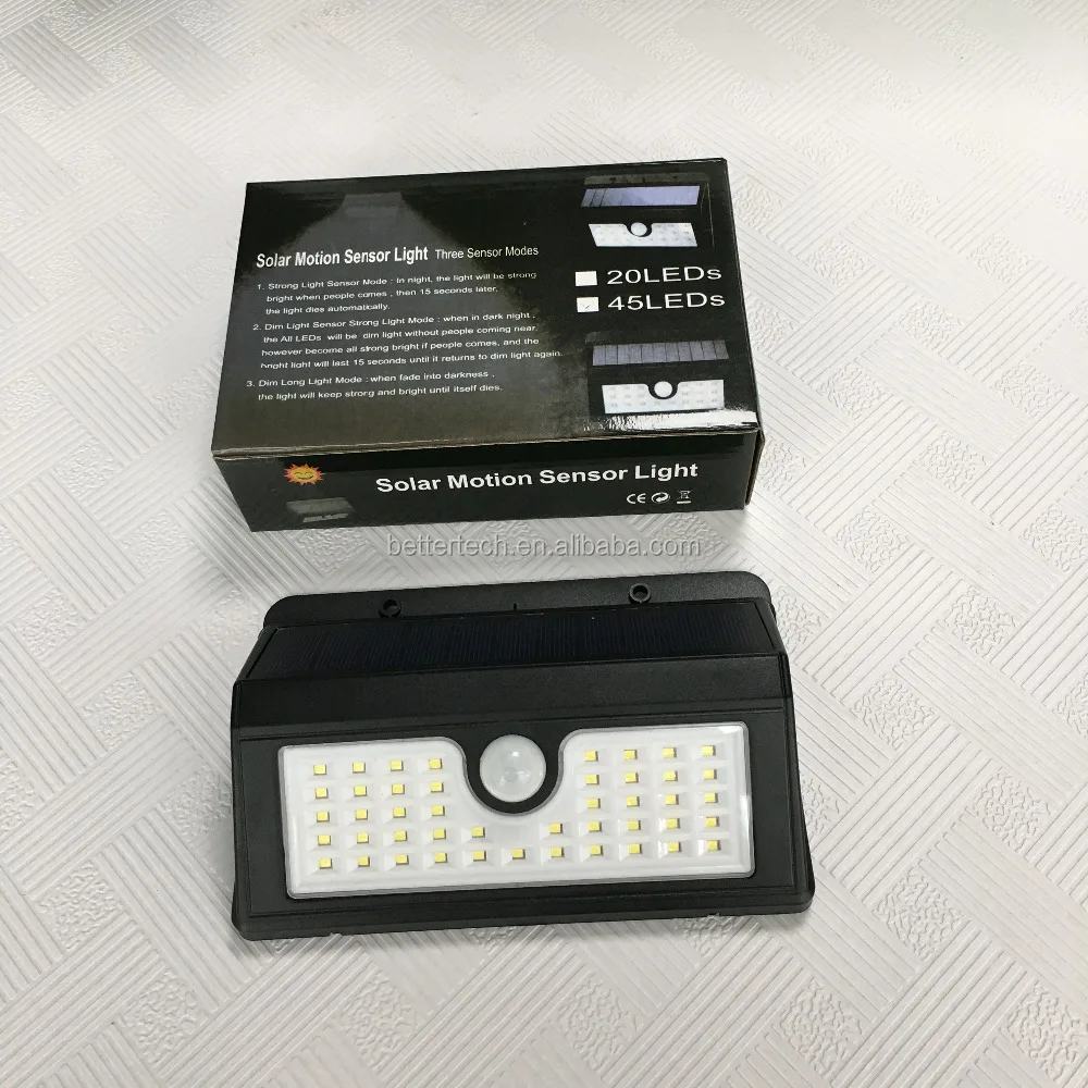 
Motion Sensor LED Solar Wall Light Solar Spot Light Outdoor 