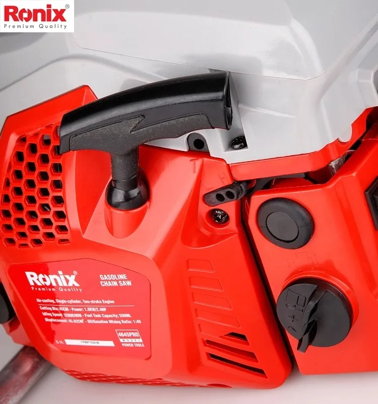 Цепная бензиновая пила Ronix 2021 1800 Вт, цепная пила для садового поля, модель 4645PRO