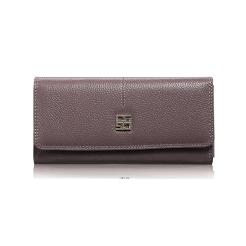 Fashion Brand Ladies Pu Leather Leaf Purse Wallet