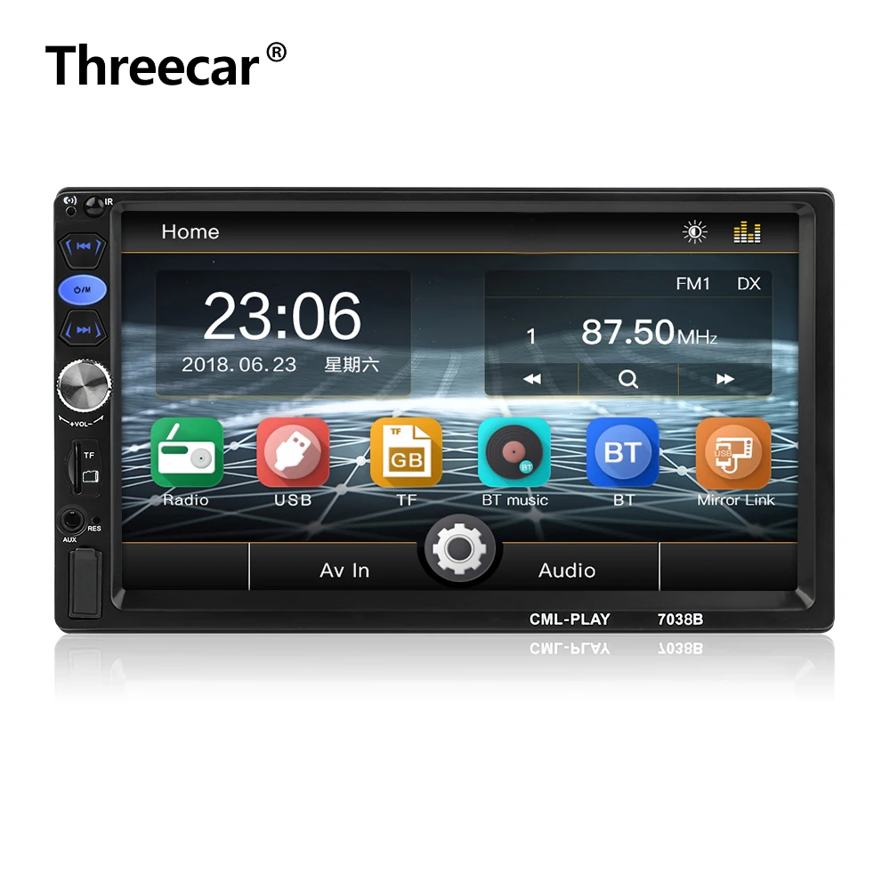 2 Din Car MP5 Car Radio Player 7 inch Touch Screen Support Mirror link Auto radio Rear View Camera