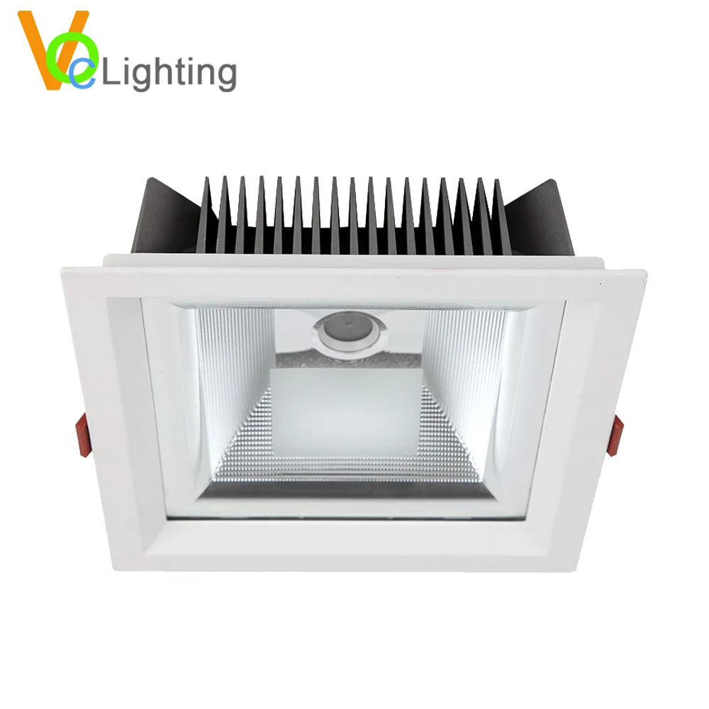 Square Shape Aluminum Recessed 8 Inch COB LED Downlight