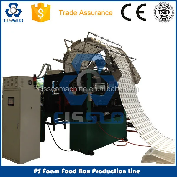 Disposable plate making machine for fast food packaging