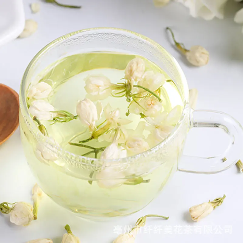 Chinese herbal flower buds white jasmine loose tea