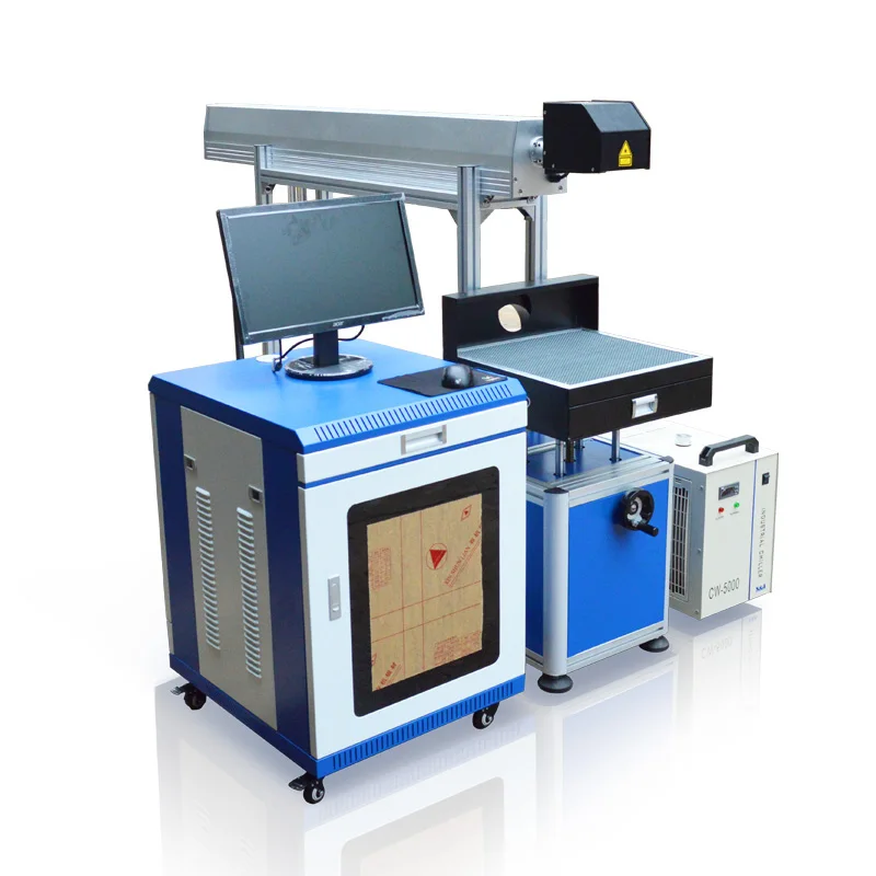 PVC PP PET Nonmetal Material Logo Printing Drink Bottle Production Date Printing CO2 Laser Marking Machine/Mini CO2 Laser Marker