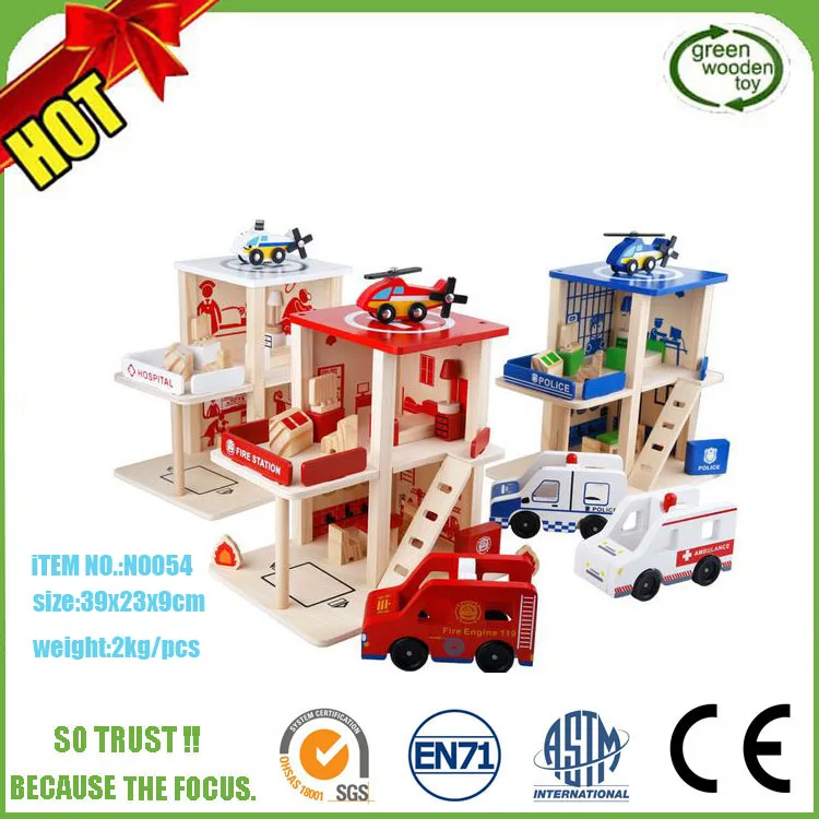 DIY KIds Wooden Parking Garage Toy, Best Car Parking Garage Toy,Wooden Toy Garage