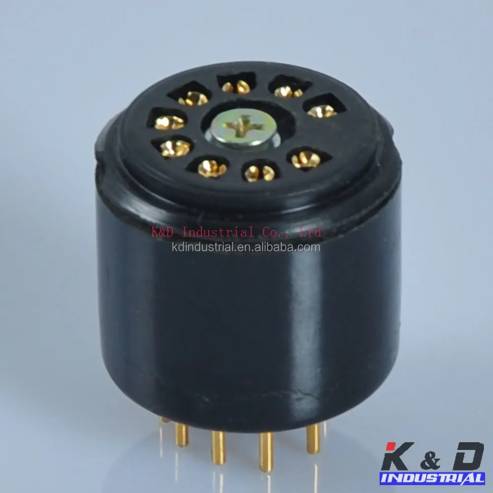 Amplifier Gold Vintage Tube Base For 9Pin Tube 12AX7 12AU7 6922 6DJ8 ECC82 ECC8