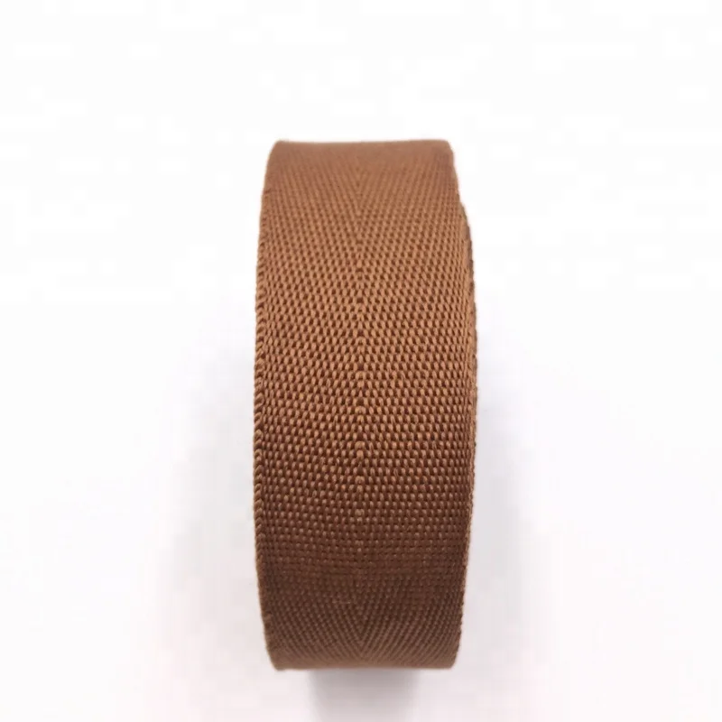 Garment use colorful herringbone woven tape polyester