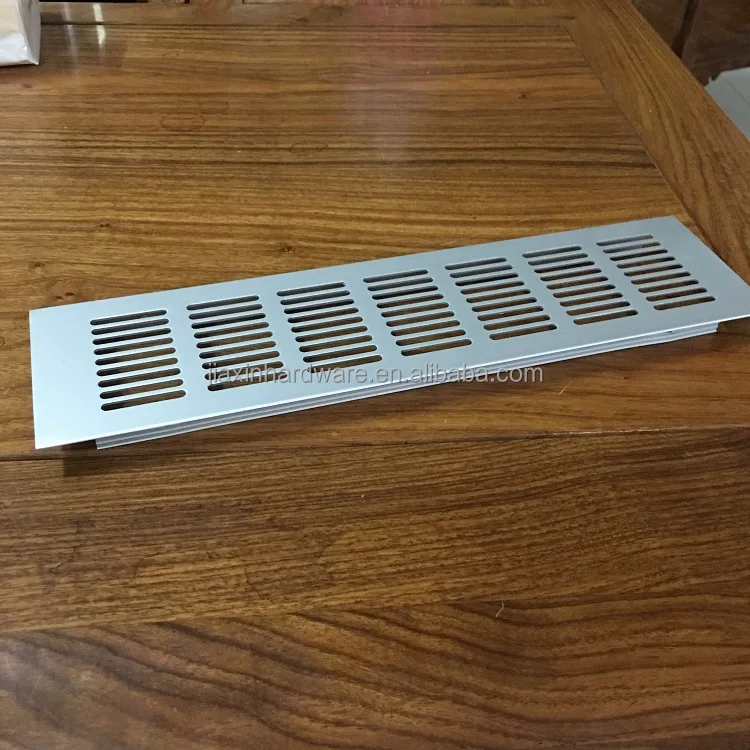 Aluminum grill air vent for kintchen cabinet door