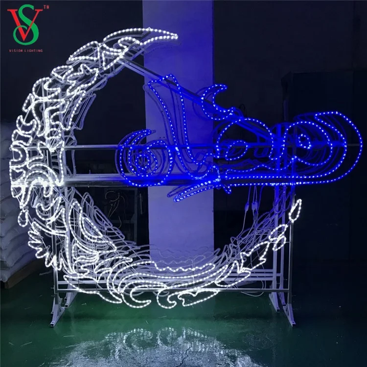 Новый Уличный коммерческий белый уличный Рождественский декоративный светодиодный светильник в форме