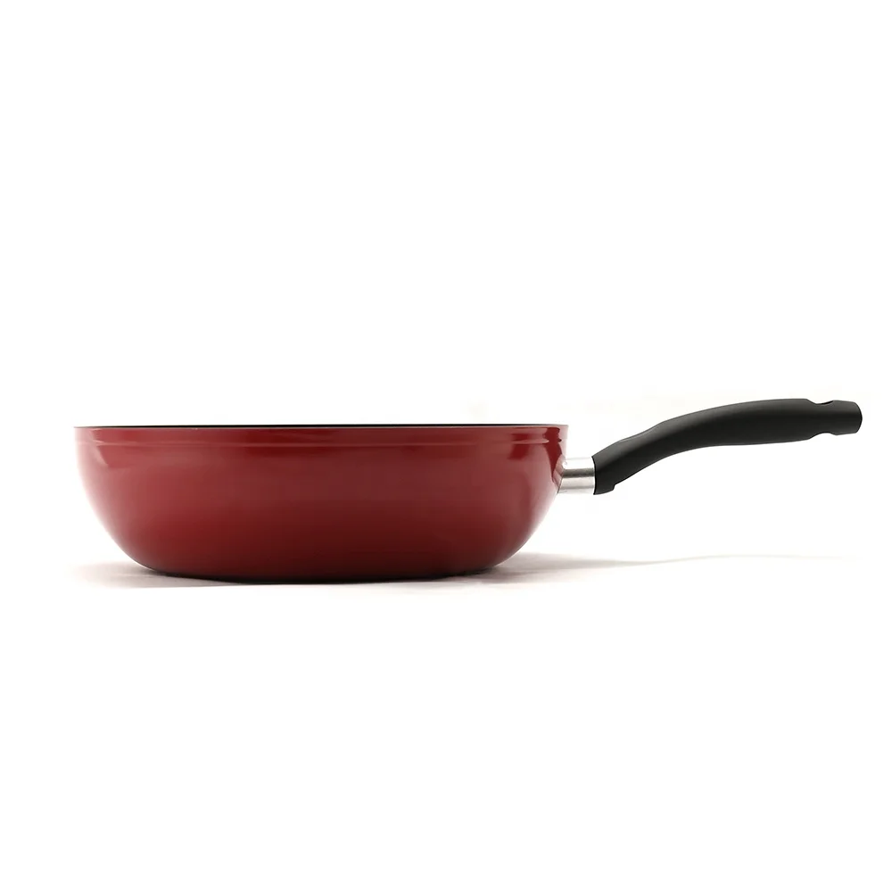 Useful and hot sale aluminum forged wok with non stick coating