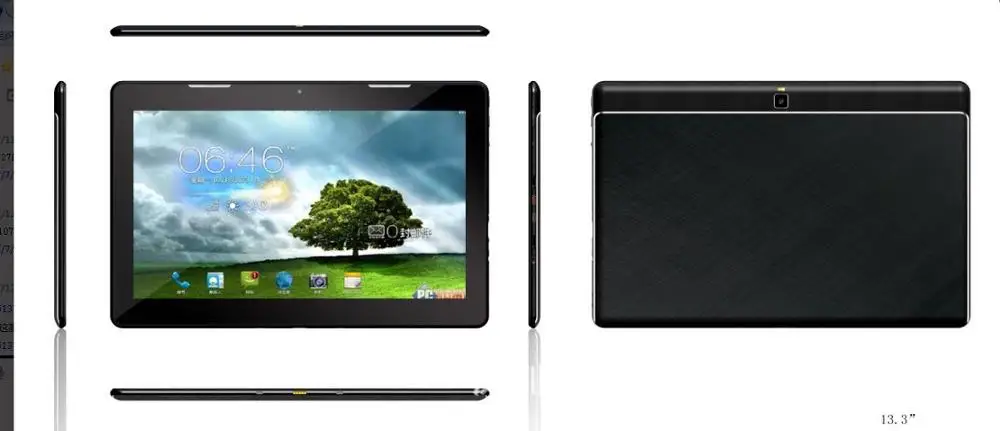 13.3 Inch 4G LTE Android 7.0 Tablet with Large Battery 10000mAh Quad Core Big Size Android Tablets