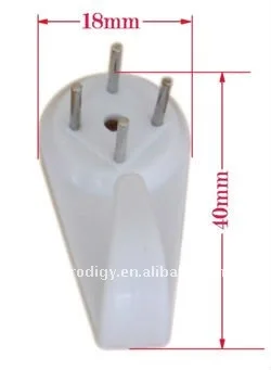 Powerful hanging No Trace Nails Living Room Wall Hook Photo Frame Hanger Hooks