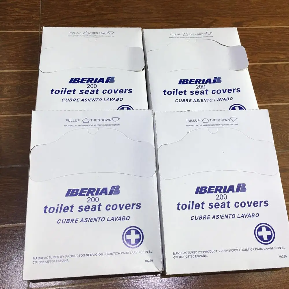 
1/4 Fold Disposable Paper Toilet Seat Cover Hygienic Protection Flushable Cover 