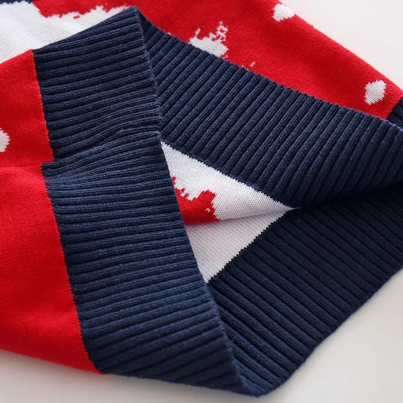 
wholesale christmas jumpers, christmas pullover baby sweater, christmas round neck knitwear for children 