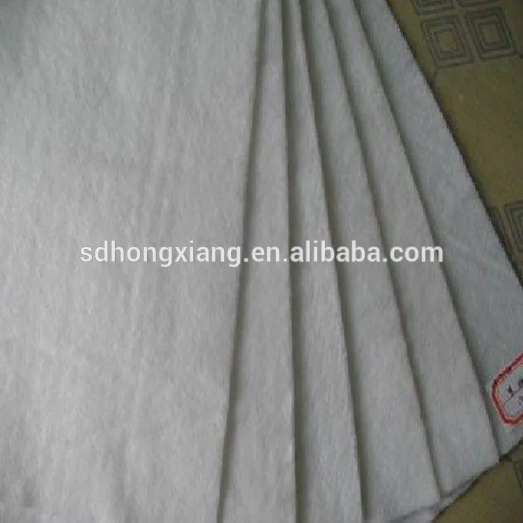 
PET Short fiber geotextile road fabric price 