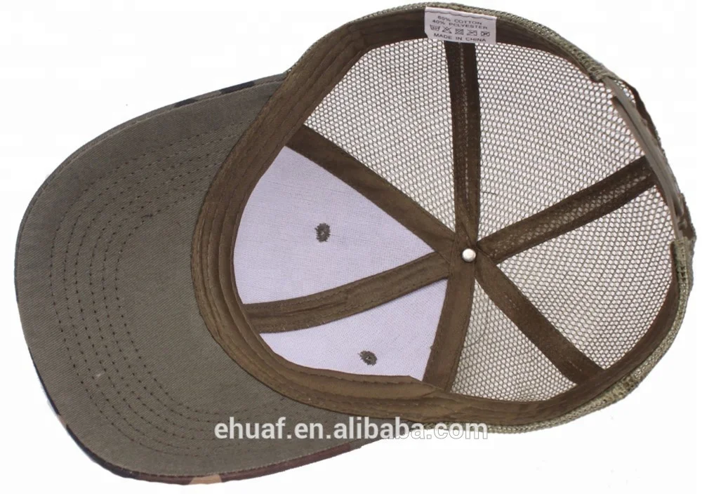 Outdoor Mesh Hat Snapback Baseball Cap Real Tree Mesh Trucker Forest Camo Hat